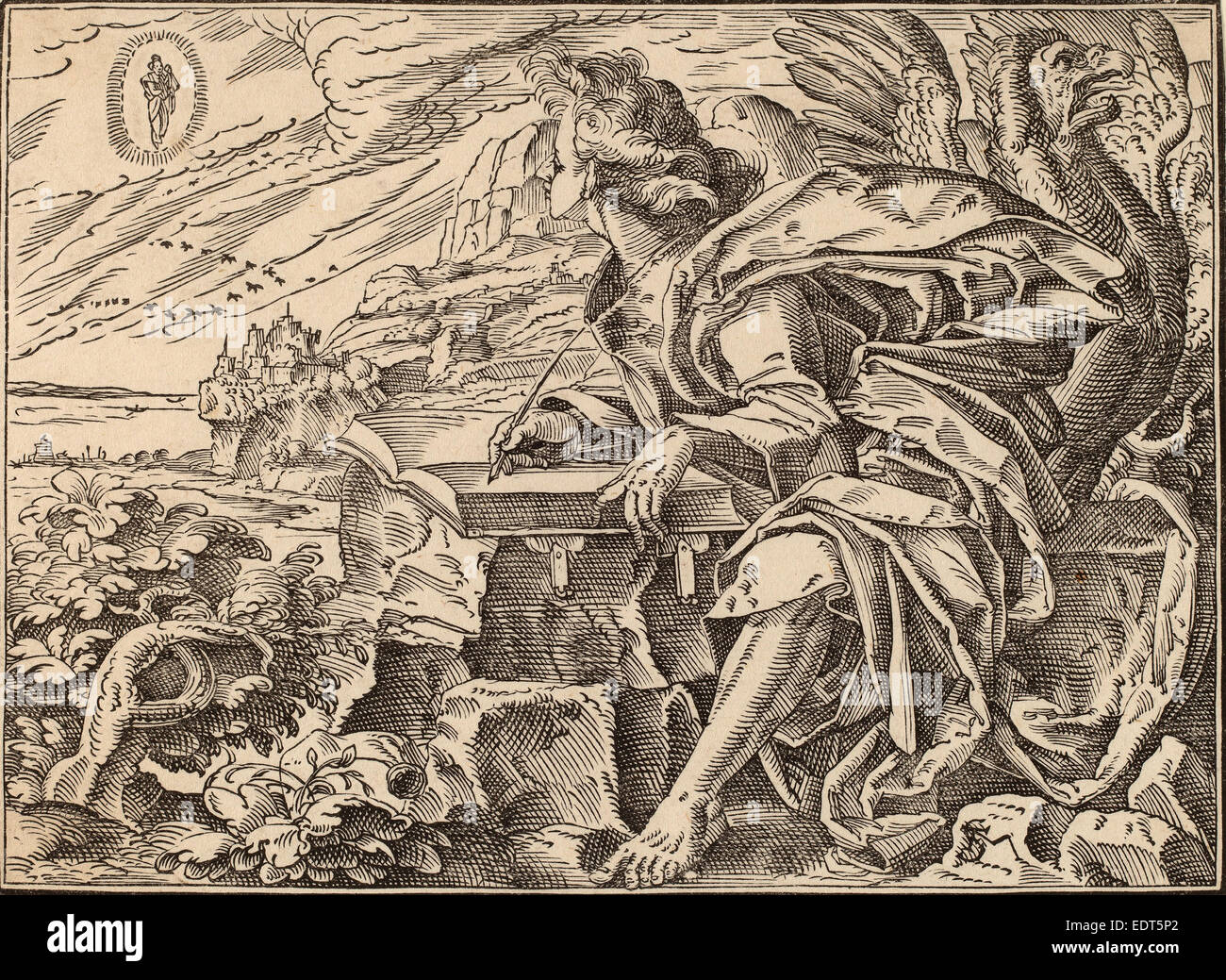 Christoph Murer, die vier Reiter der Apokalypse, schweizerisch, 1558-1614, veröffentlicht 1630, Holzschnitt auf Bütten Stockfoto