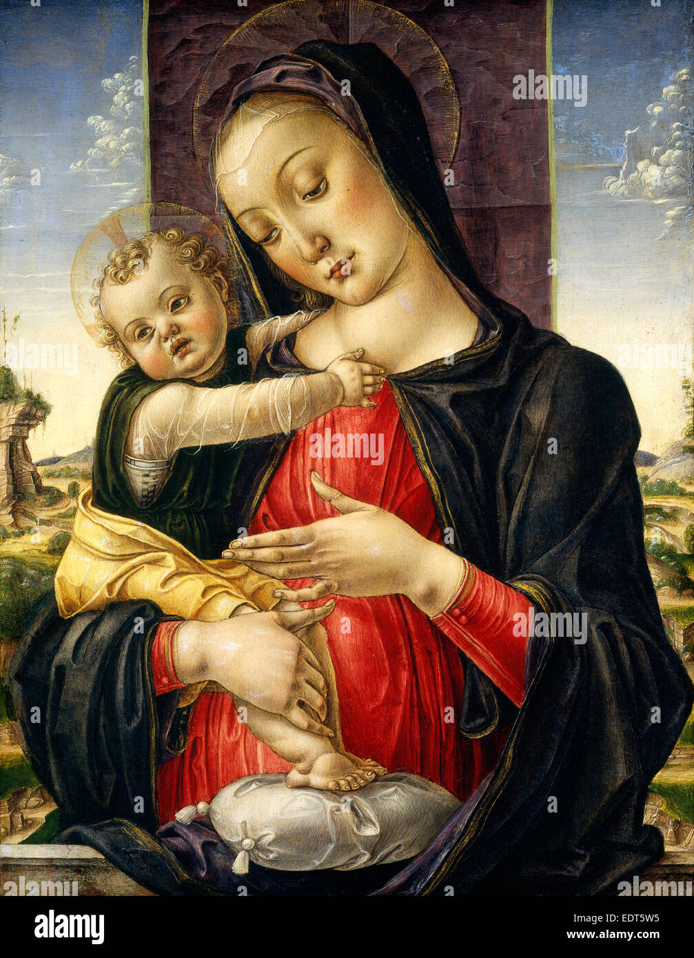 Bartolomeo Vivarini, Madonna mit Kind, Italienisch, c. 1430-1432-c. 1491 oder c. 1499, c. 1475, Tempera auf Panel Stockfoto
