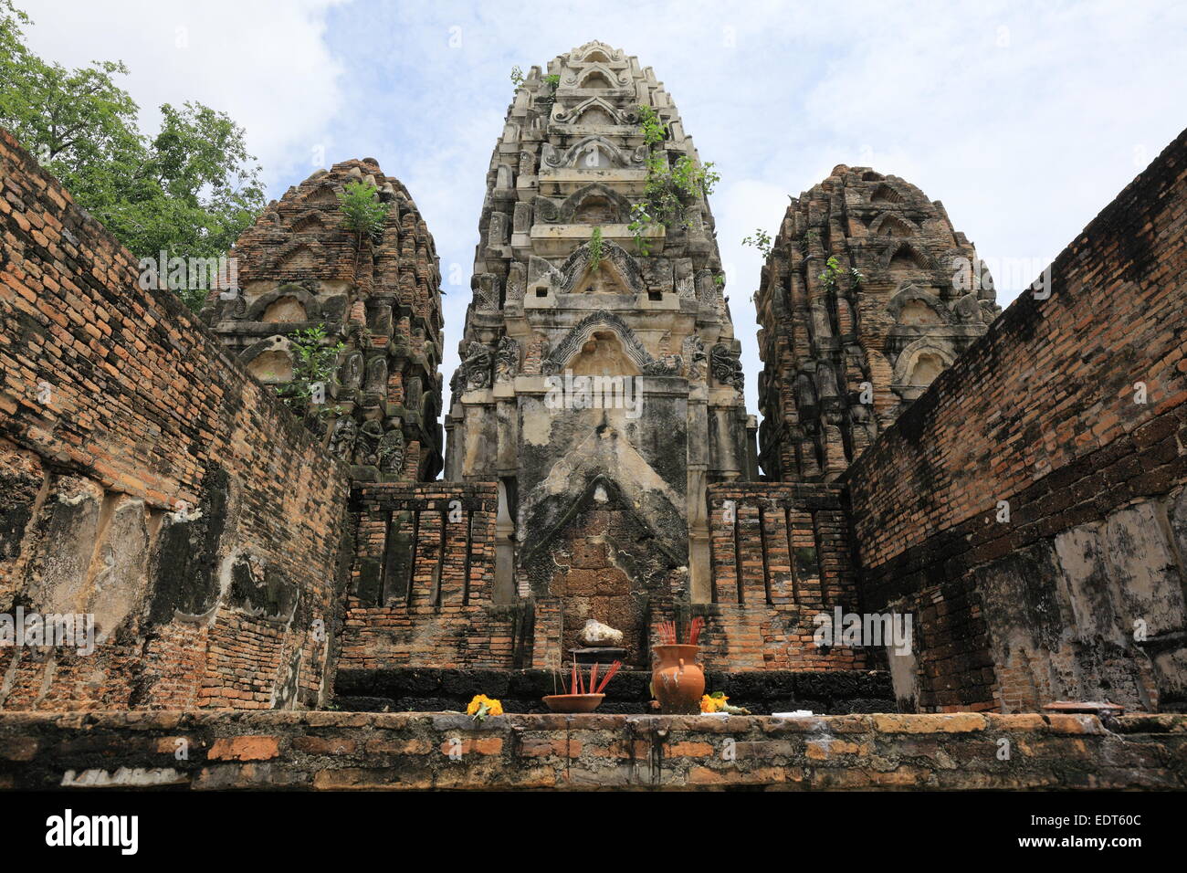 Wat Si Sawai - Sukhothai Historical Park - Thailand Stockfoto