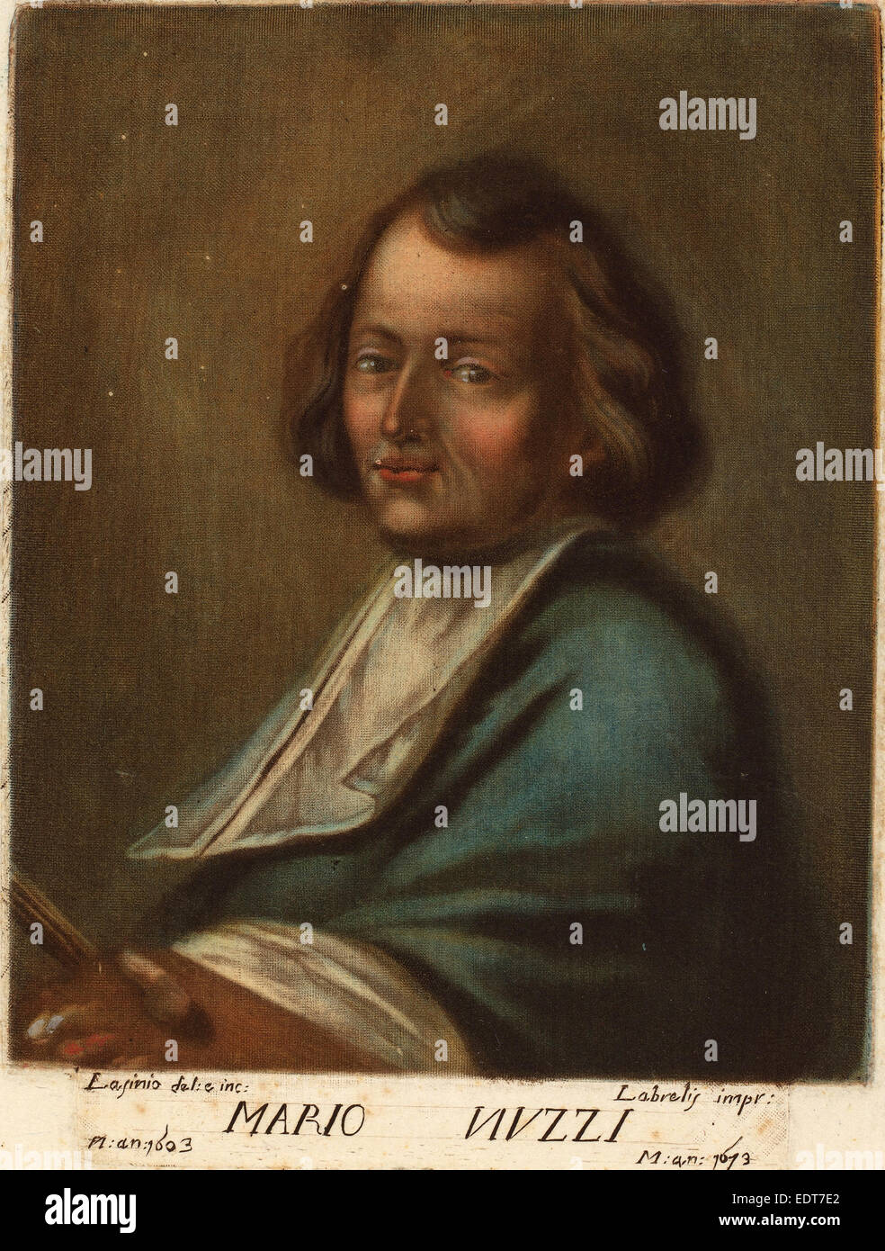 Carlo Lasinio (Italienisch, 1759-1838), Mario Nuzzi, Farbe Schabkunst Stockfoto