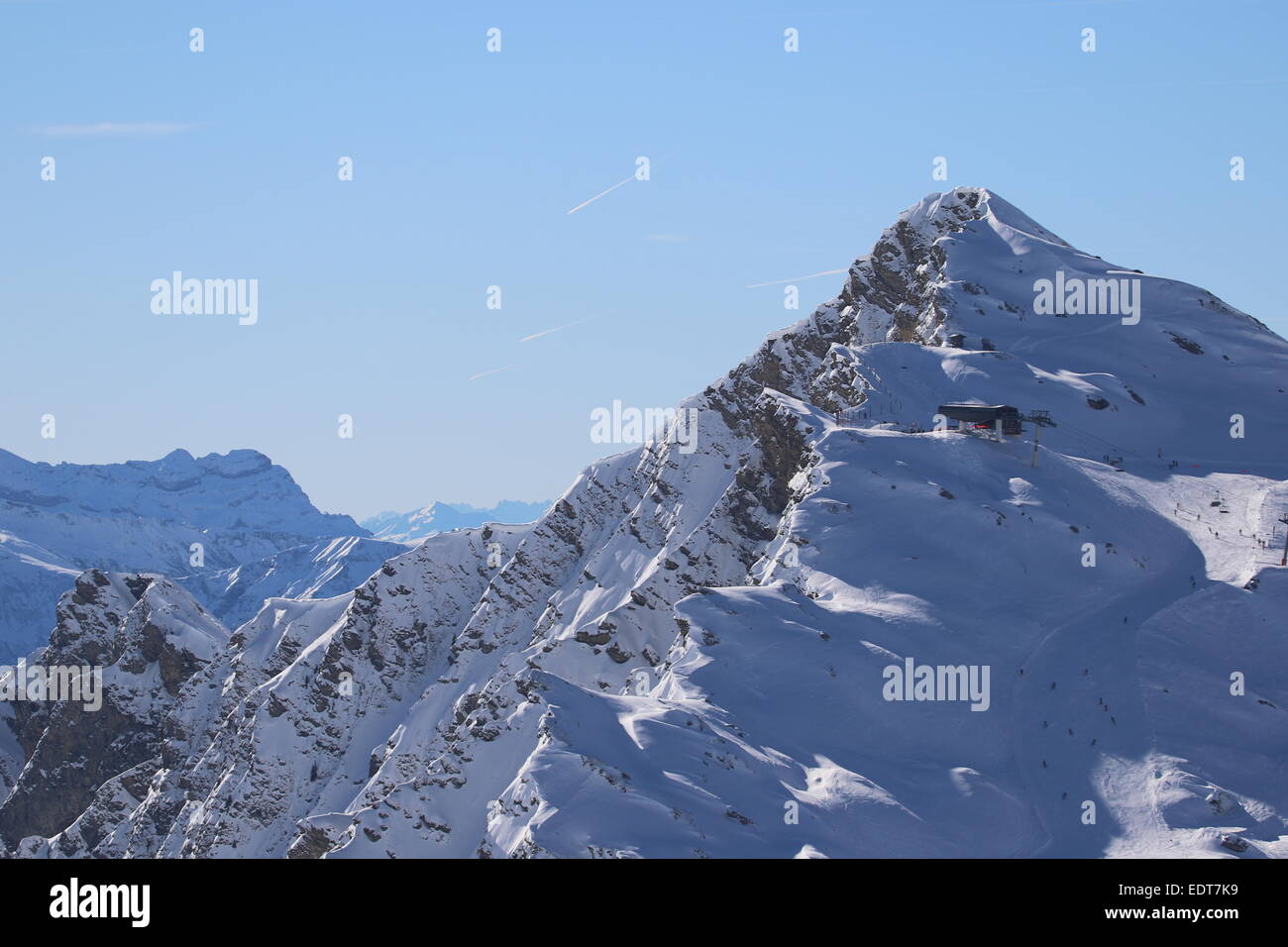 Ski-Liftstation Stockfoto