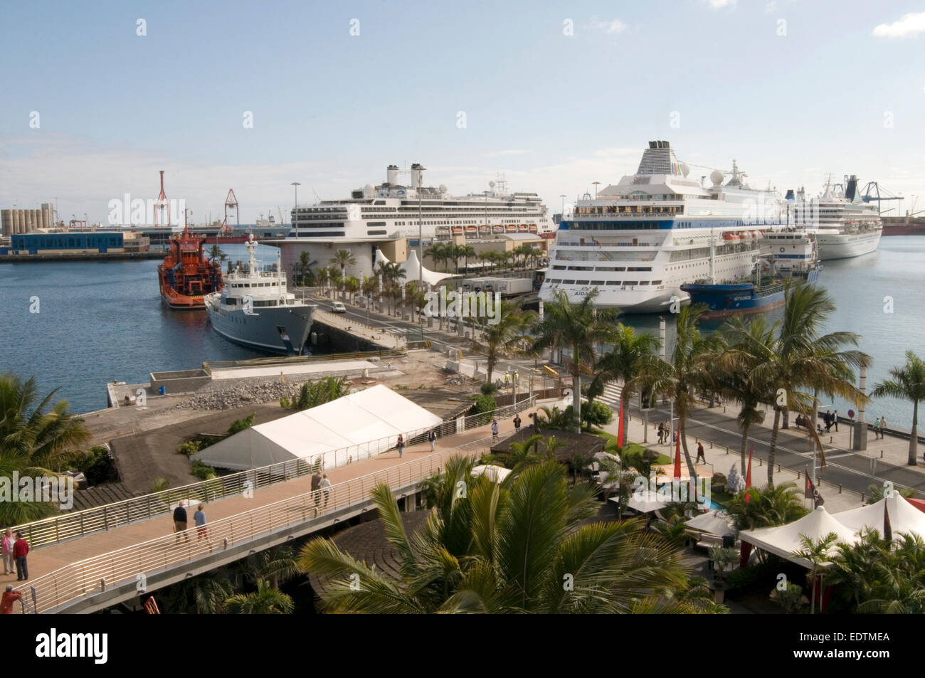 Elegantes Las Palmas Hafen Bild