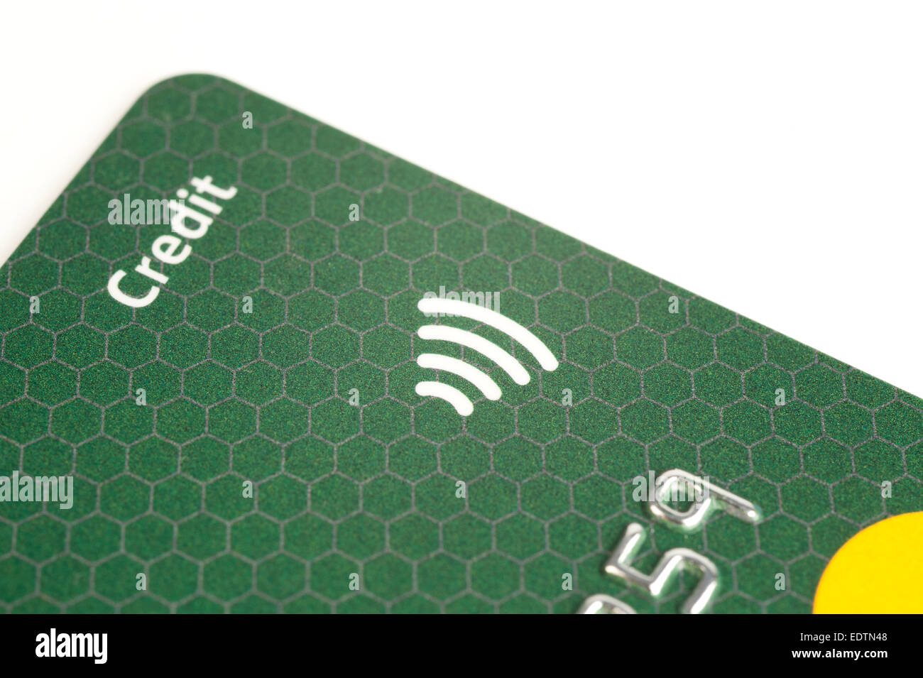 MasterCard-kontaktlose Kreditkarte Nahaufnahme detail Stockfoto