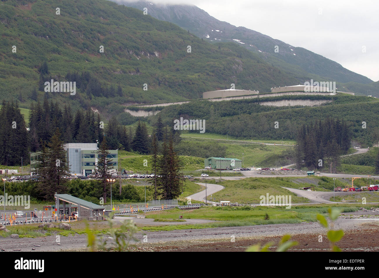 Ende der Valdez-Alaska-pipeline Stockfoto