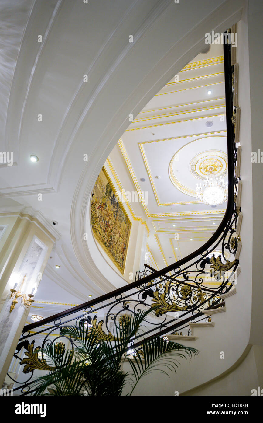 Das State Hermitage Museum offizielle Hotel in St. Petersburg. Fragment des Hotels das Innere. Stockfoto