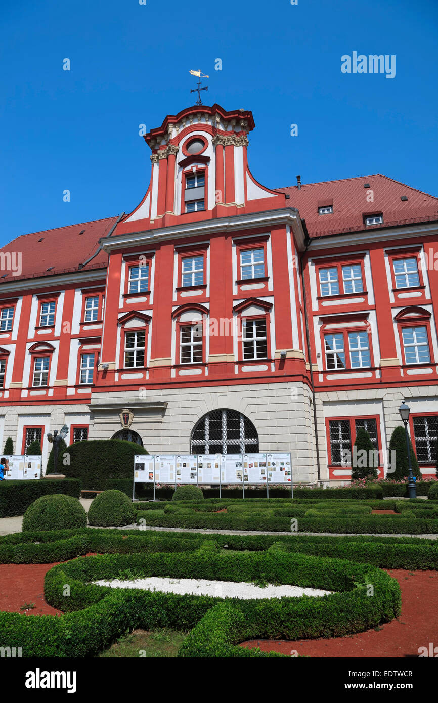 Ossolineum Bibliothek, Wroclaw, senken Sie Schlesien, Polen, Europa Stockfoto