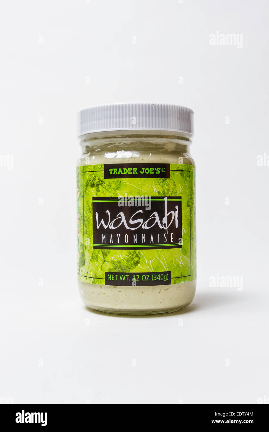 Trader Joes Wasabi-mayonnaise Stockfoto