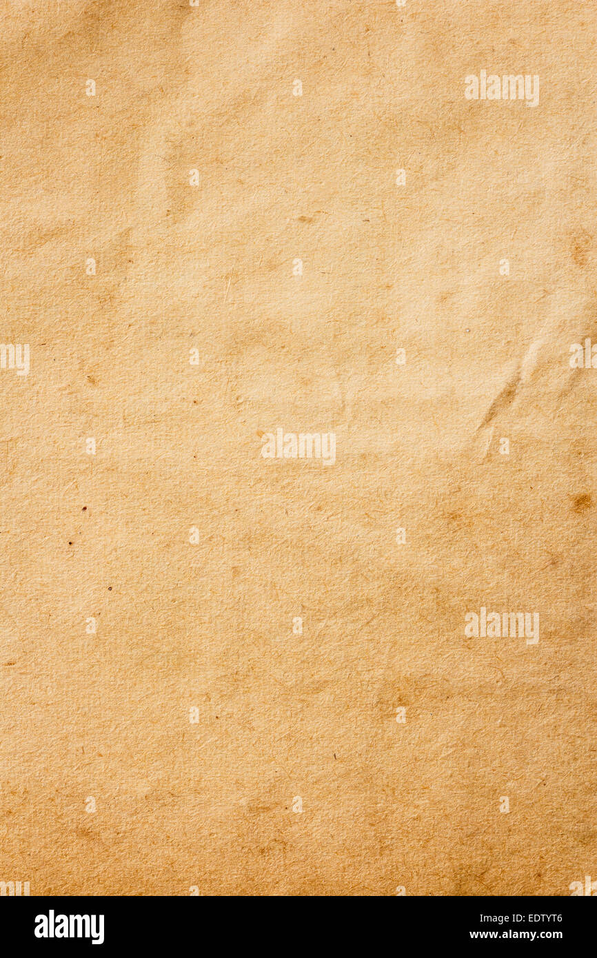 Die Textur der Altpapier-braune Farbe Stockfoto