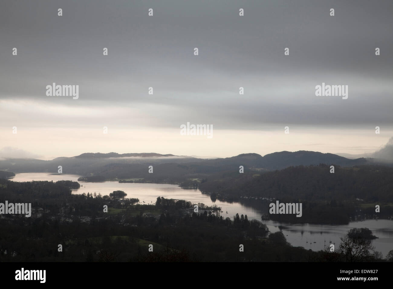 Windermere von Orrest Head, Lake District Stockfoto