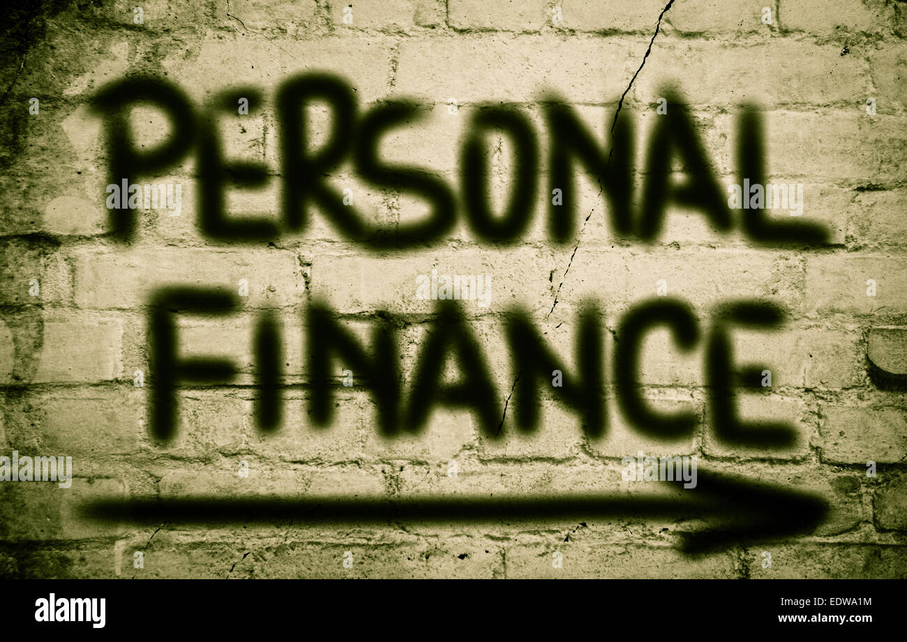Persönliche Finanzen-Konzept Stockfoto