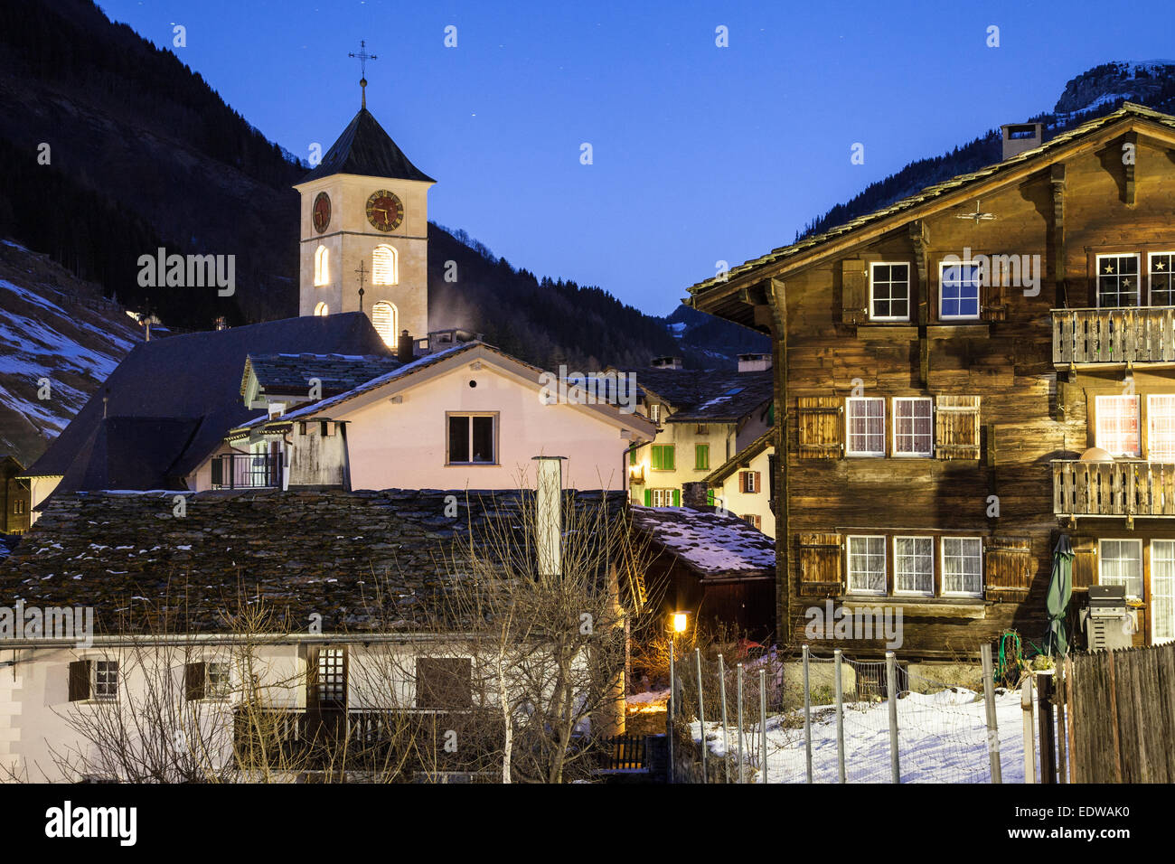 Vals, Schweiz Stockfoto