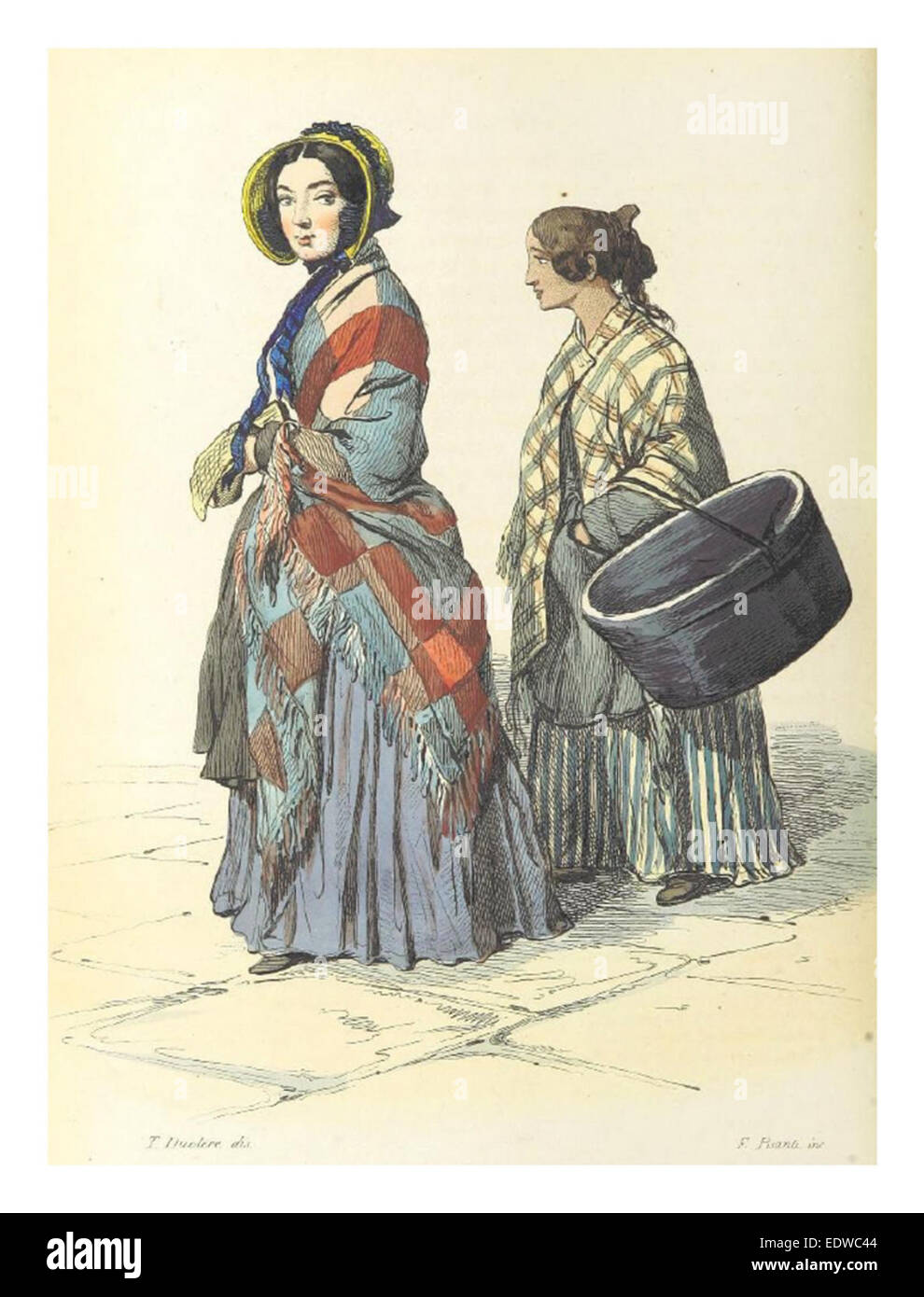BOURCARD(1853) p1.324 - LA MODISTA Stockfoto
