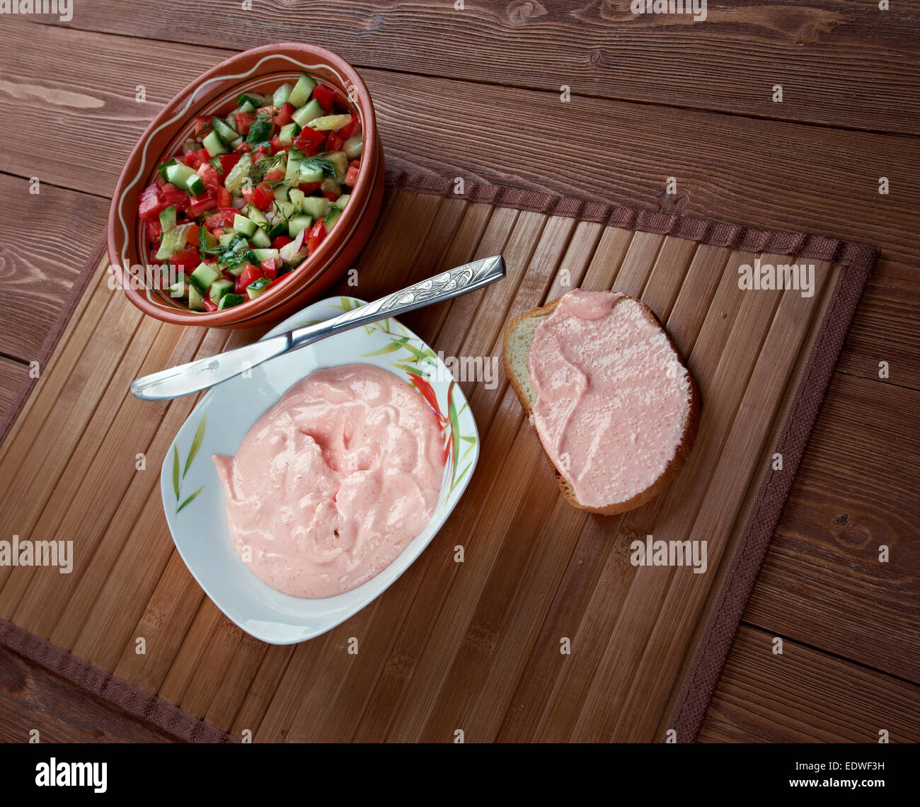 Taramasalata - ist eine griechische und türkische meze Stockfoto