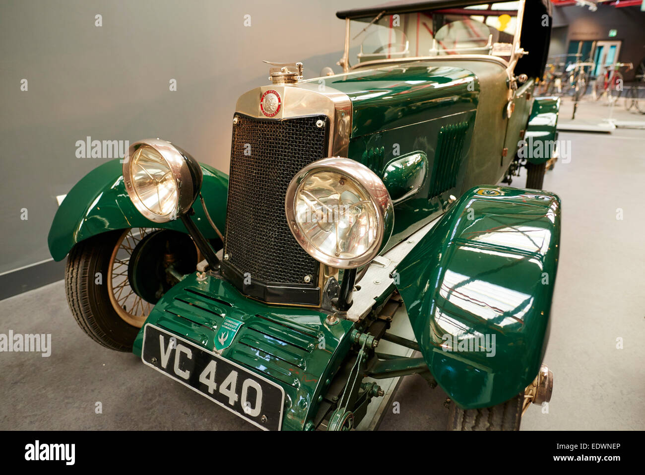 1929 Lea-Francis Hyper im britischen Coventry Transport-Museum Stockfoto