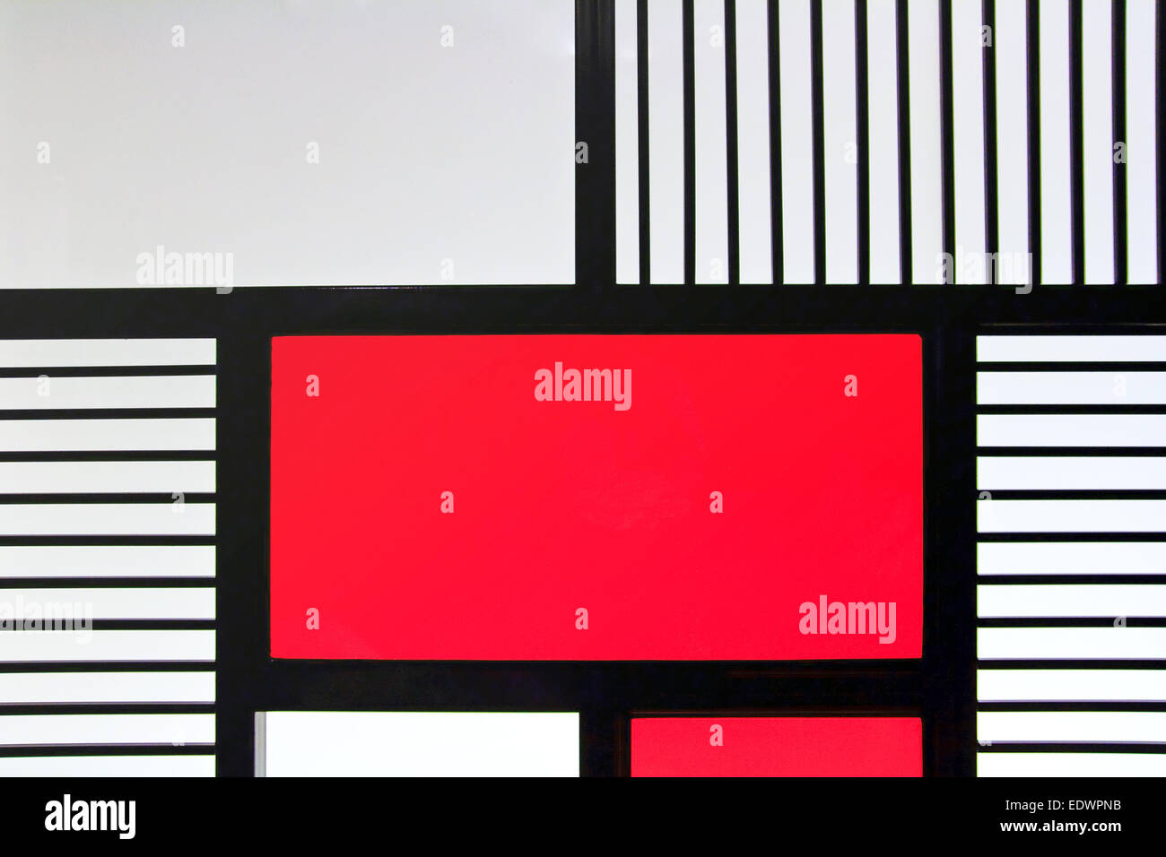 Nahaufnahme von Box und Linie moderne kreative Wallpaper im chinesischen Stil Stockfoto