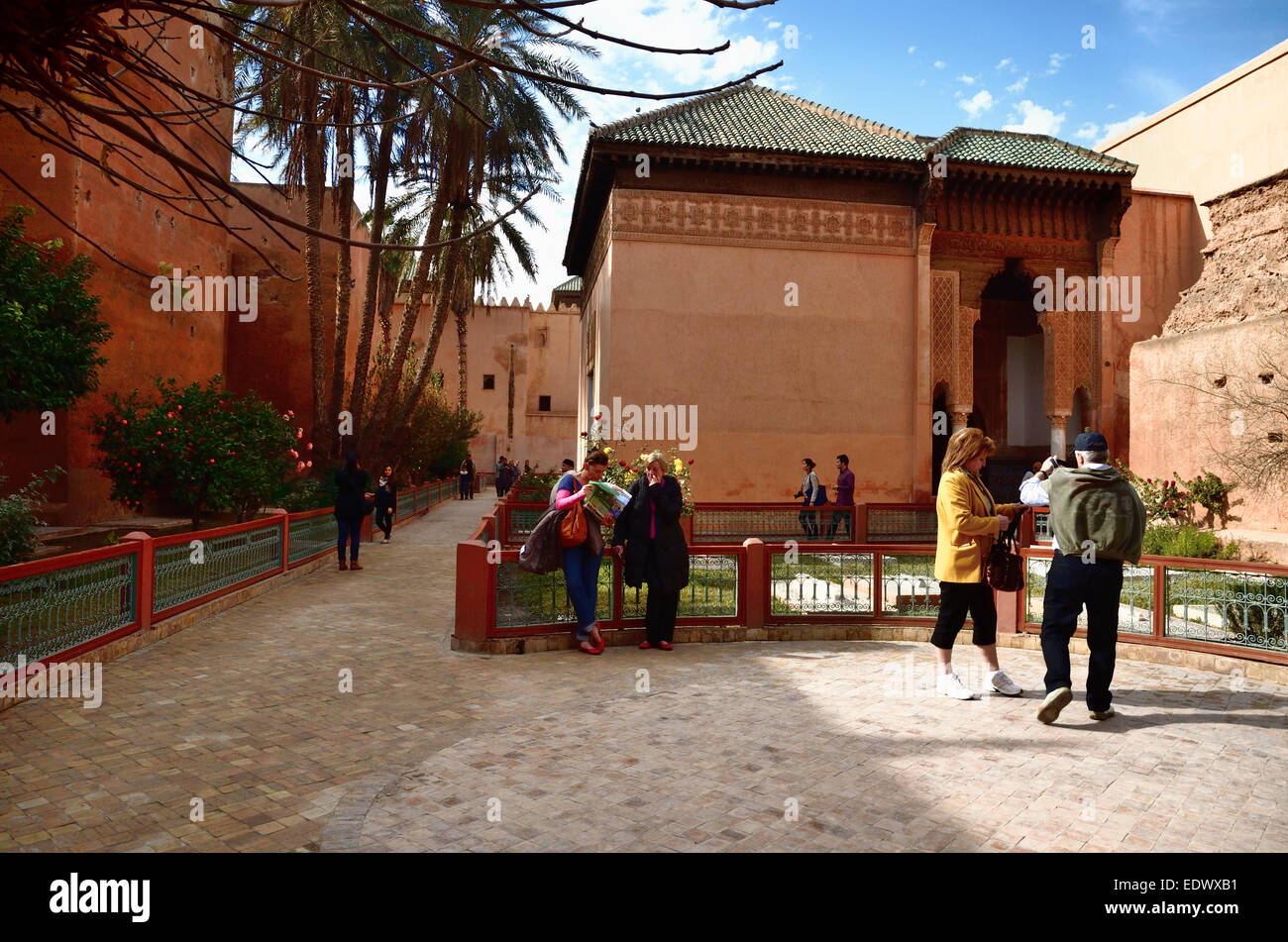 Saadian Gräber, Marrakesch Stockfoto