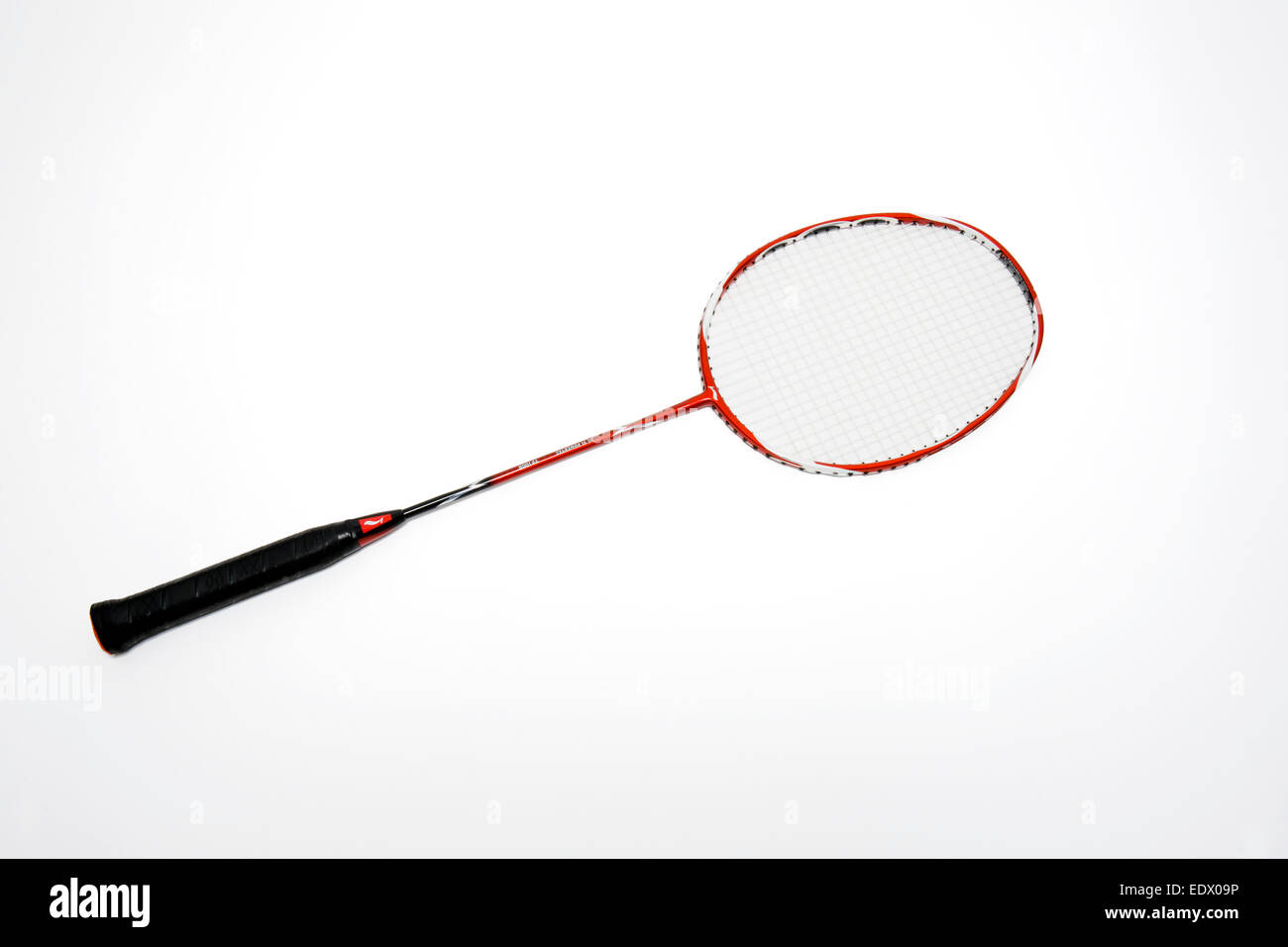 Carbon-Faser-Badminton-Schläger Stockfoto