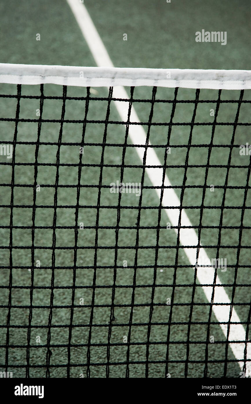 Tennisplatz Netto Stockfoto