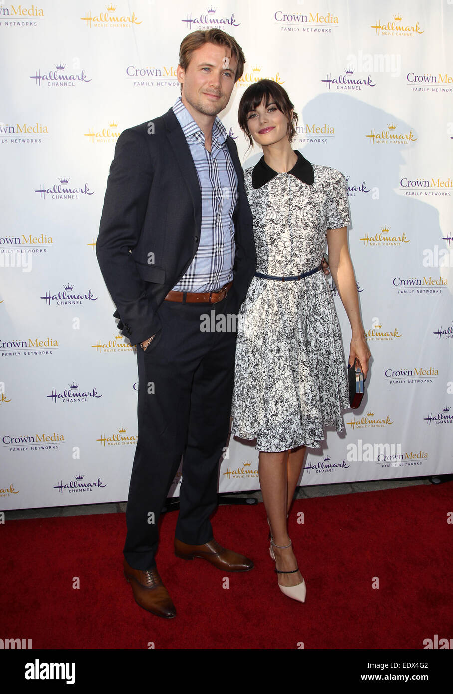 Hallmark Channel und Hallmark Movie Channel Sommer 2014 TCA drücken Tour Gala - Arrivlals mit: Meghan Ory, John Reardon wo: Beverly Hills, Kalifornien, Vereinigte Staaten, wann: 8. Juli 2014 Stockfoto