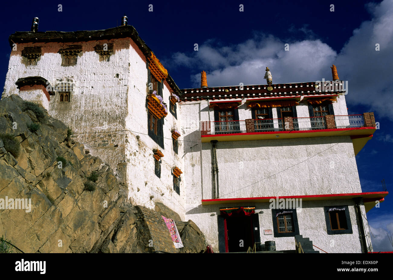 Indien, Himachal Pradesh, Spiti-Tal, Ki-Kloster Stockfoto