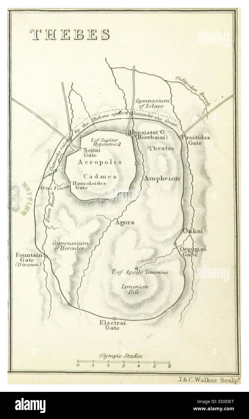 THIRLWALL(1849) p5.014 Theben Stockfoto