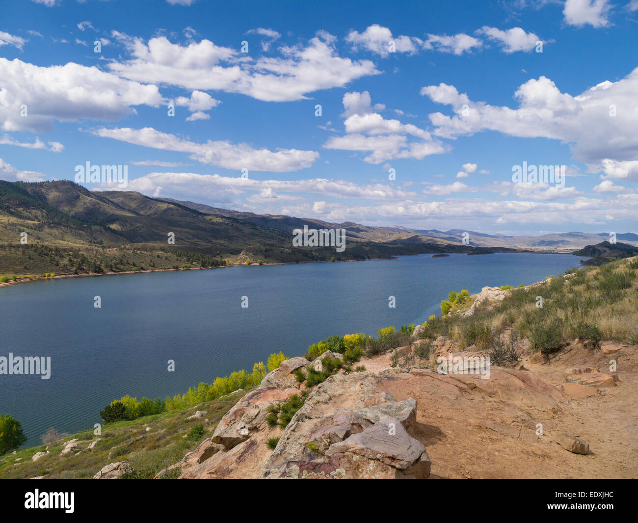 Horsetooth Reservoir auf einer Höhe von 5.420 Füße westlich von Fort Collins, Colorado Stockfoto