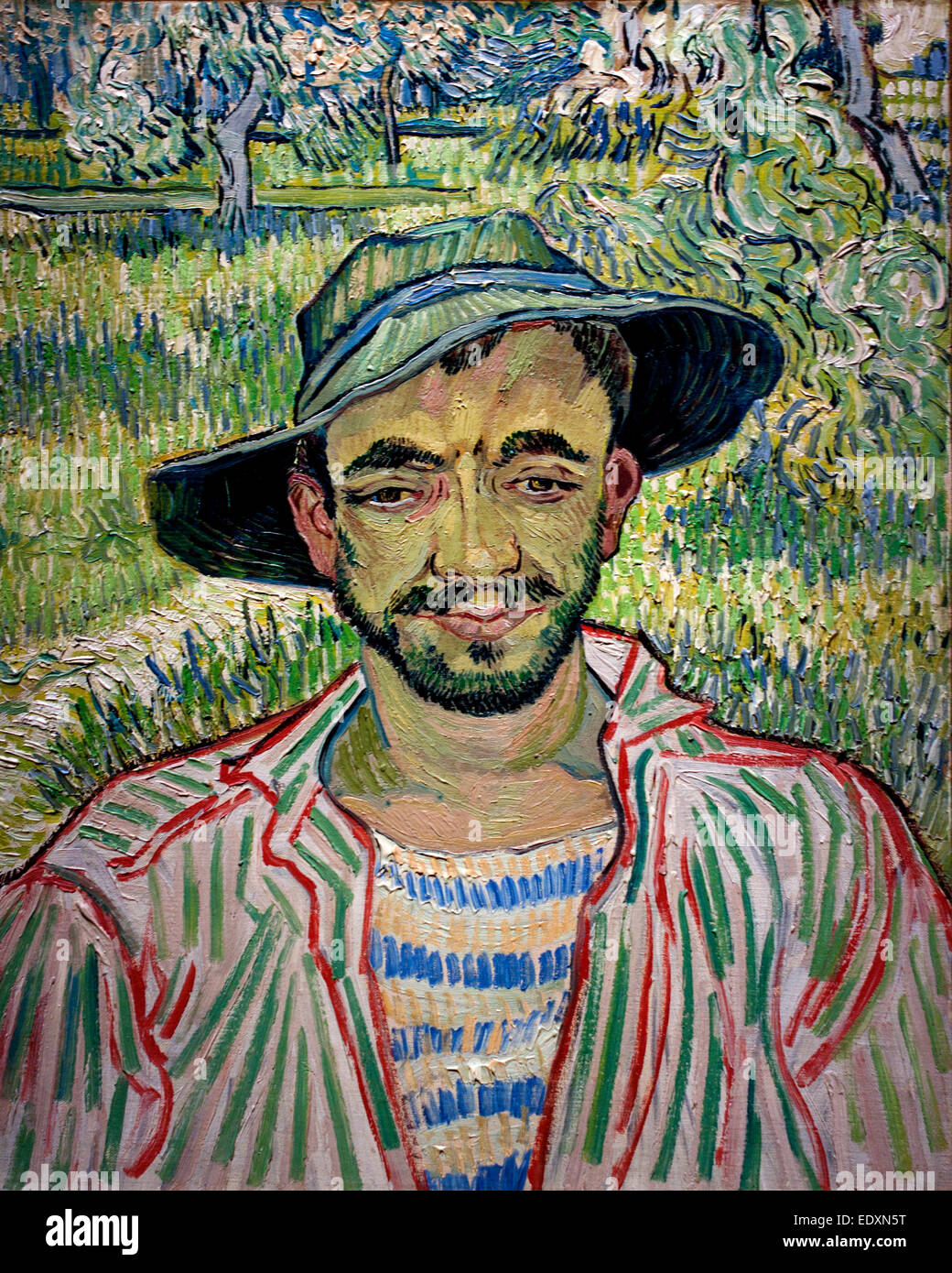 Porträt eines jungen Bauern 1889 Vincent van Gogh 1853-1890 Niederlande Niederlande Stockfoto