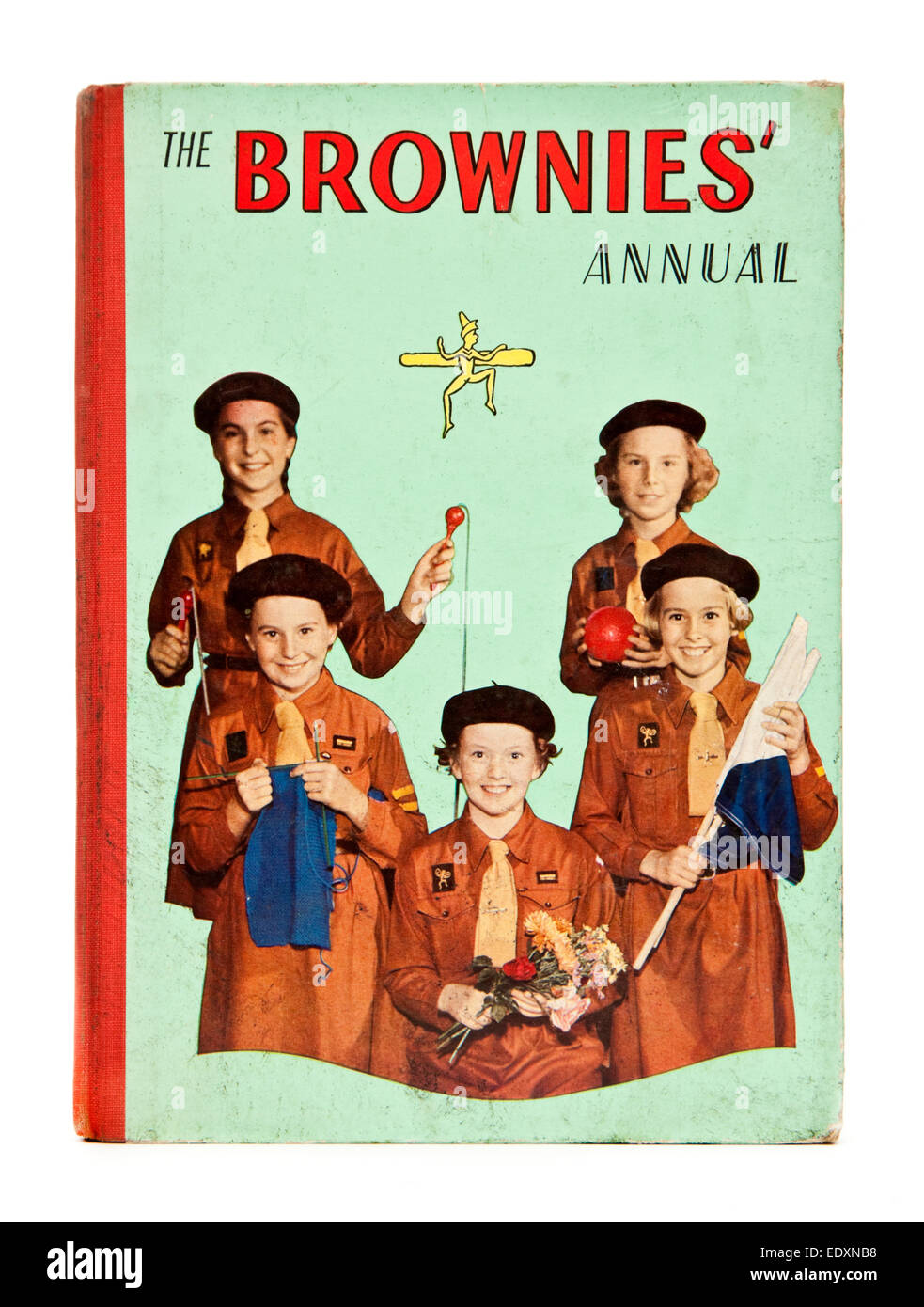 1960-Kopie "The Brownies jährlichen". Die Brownies sind ein britischer Mädchen Führung von Herrn Baden-Powell im Jahre 1914 gegründete Verein Stockfoto