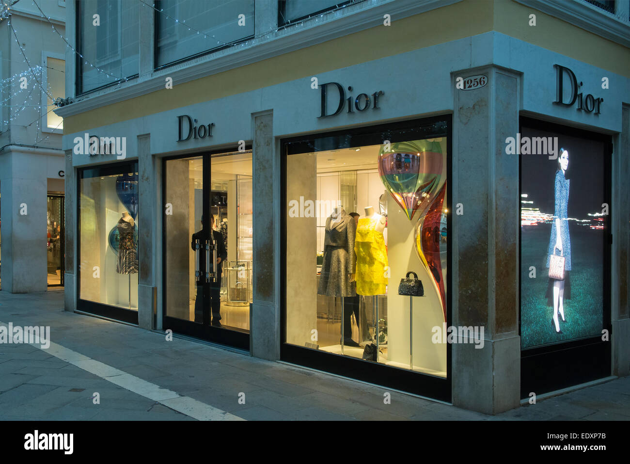 Dior-Store in Venedig Stockfoto