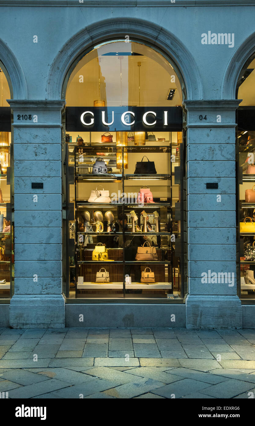 Gucci-Store Venedig Stockfotografie - Alamy