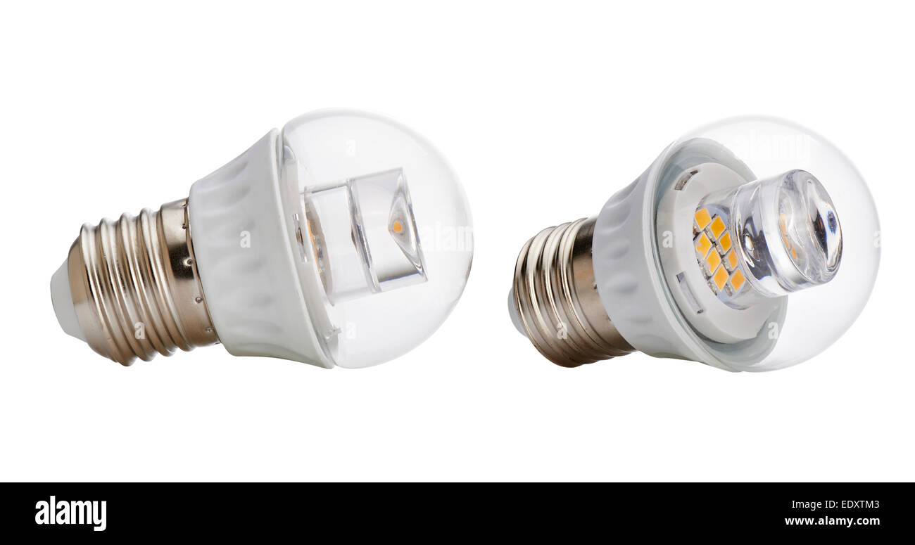 LED-Leuchten Lampe neue Technologie mit zwei Weg, eine rechts und eine für die linke Seite Stockfoto
