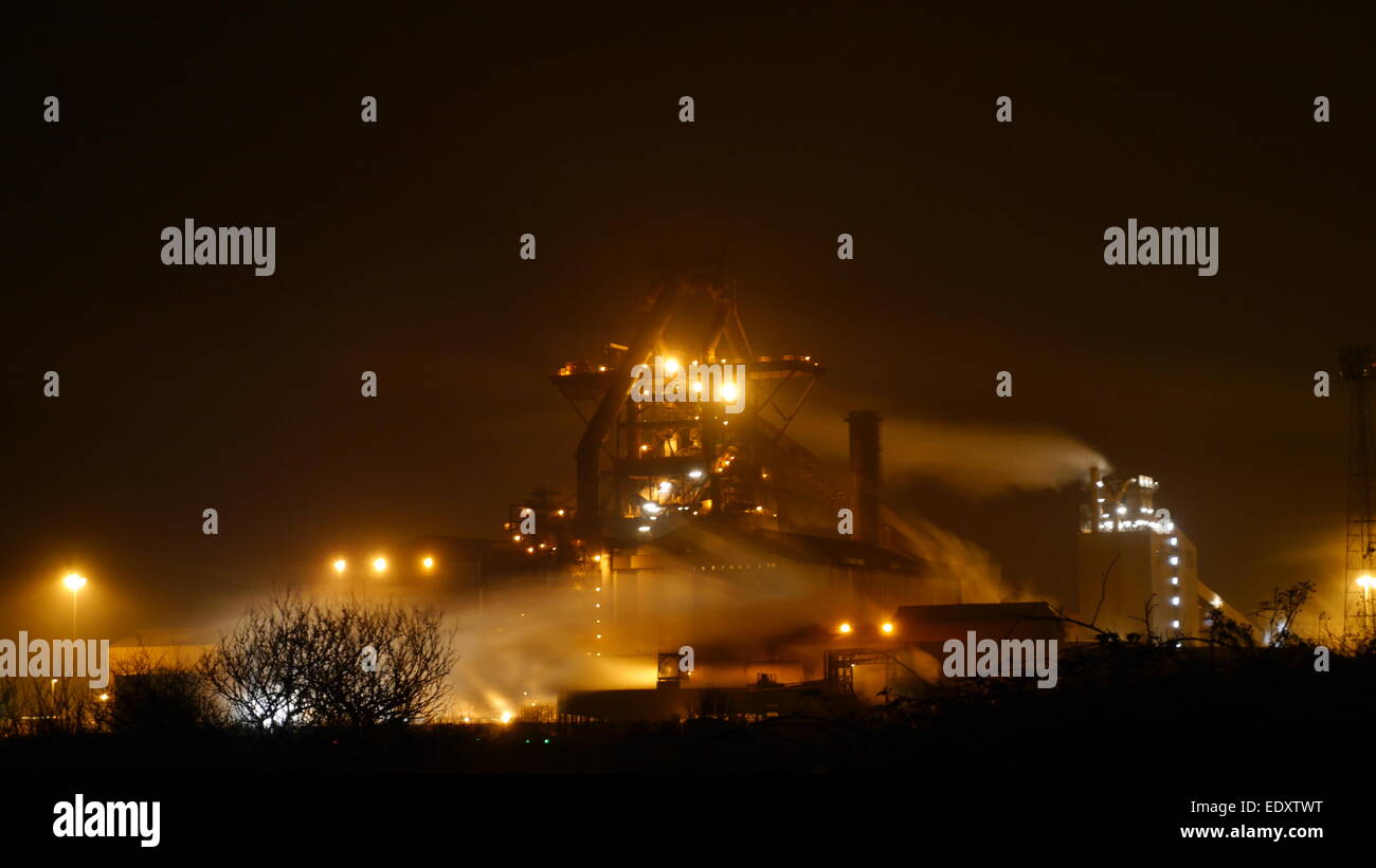 Teesside Stahlwerk Stockfoto