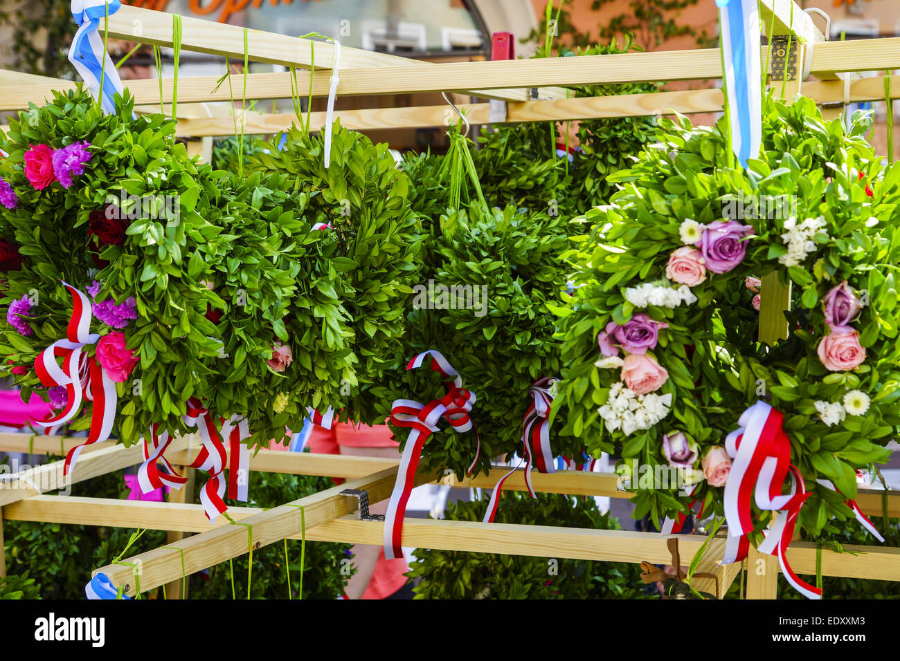 Mittelalterliche Spiele sind der Landshuter Hochzeit in Landshut