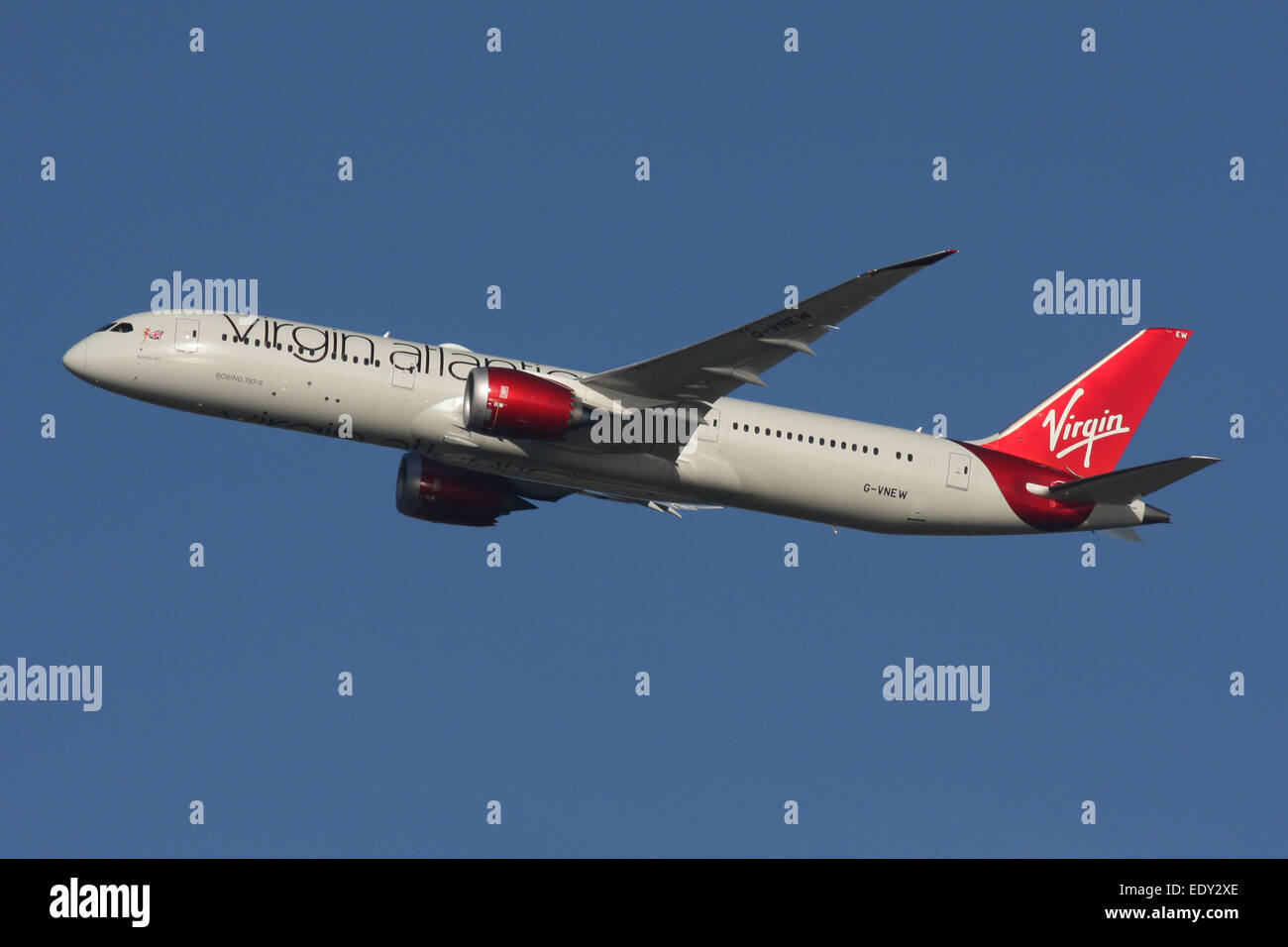 VIRGIN ATLANTIC BOEING 787 900 DREAMLINER Stockfoto