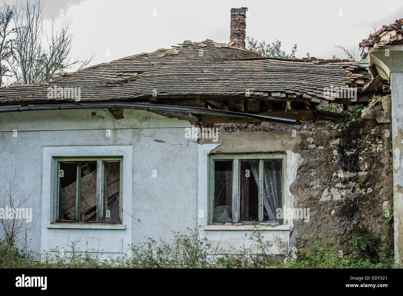 Balcan Krieg, Kroatien Ruinen Stockfoto