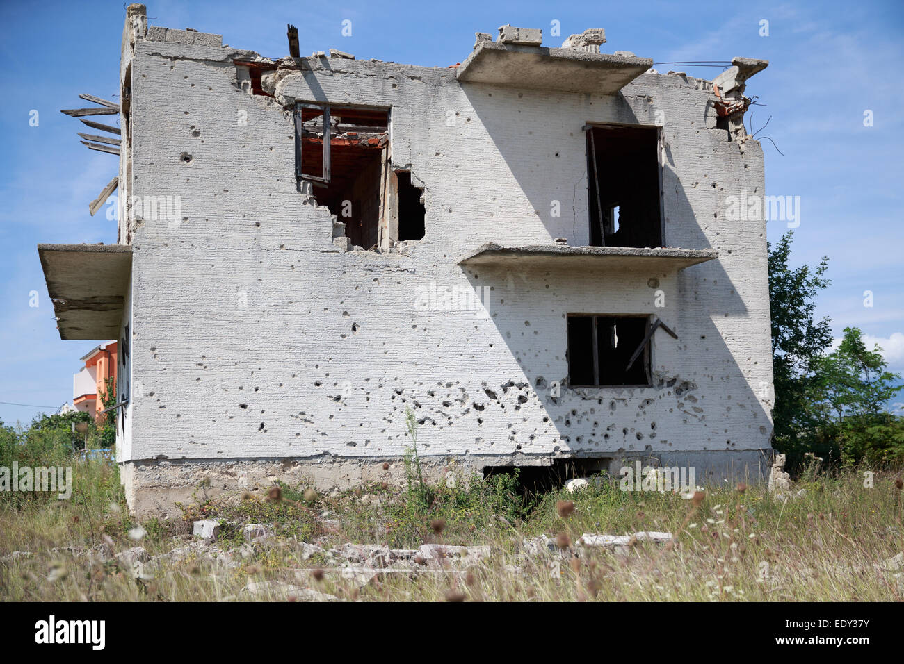Balcan Krieg, Kroatien Ruinen Stockfoto