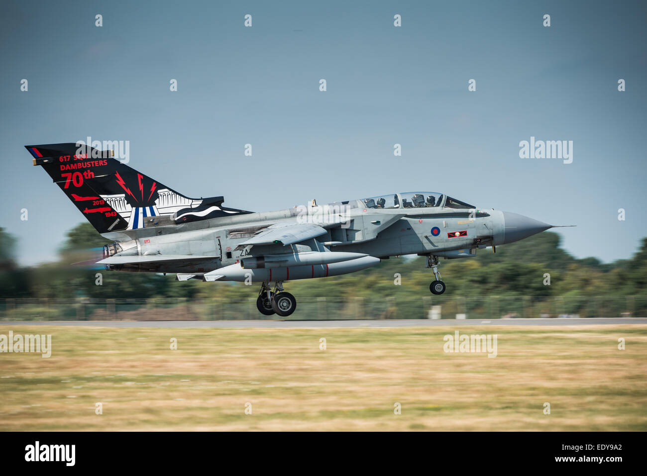 Fairford, Vereinigtes Königreich - 21. Juli 2013: Ein RAF Tornado Jet Bomber anzeigen bei der Royal International Air Tattoo Stockfoto