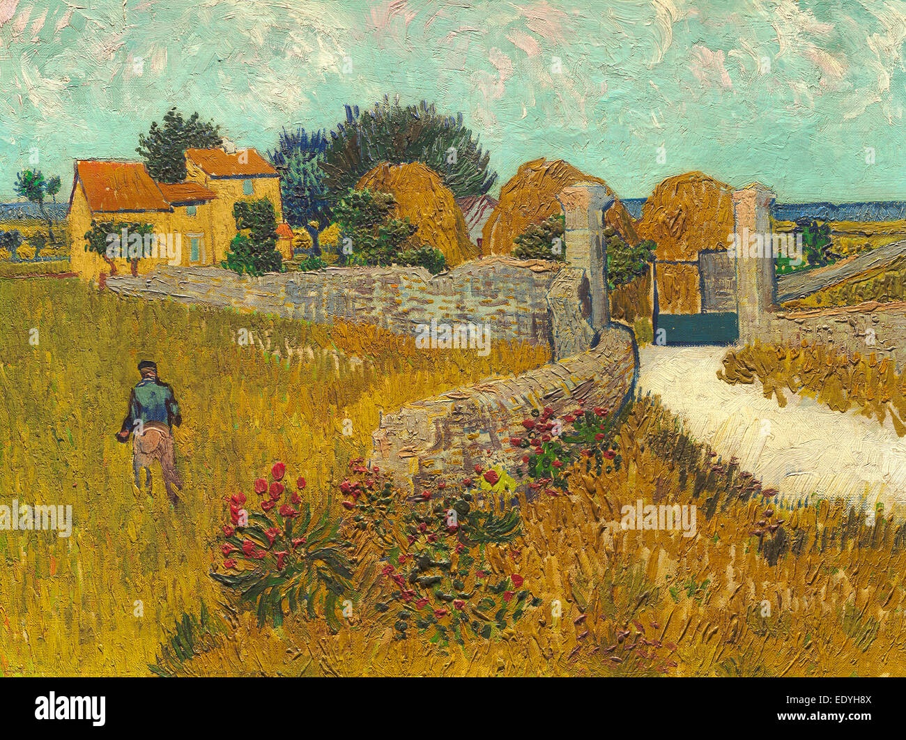 Vincent Van Gogh (Niederländisch, 1853-1890), Bauernhaus in der Provence, 1888, Öl auf Leinwand Stockfoto