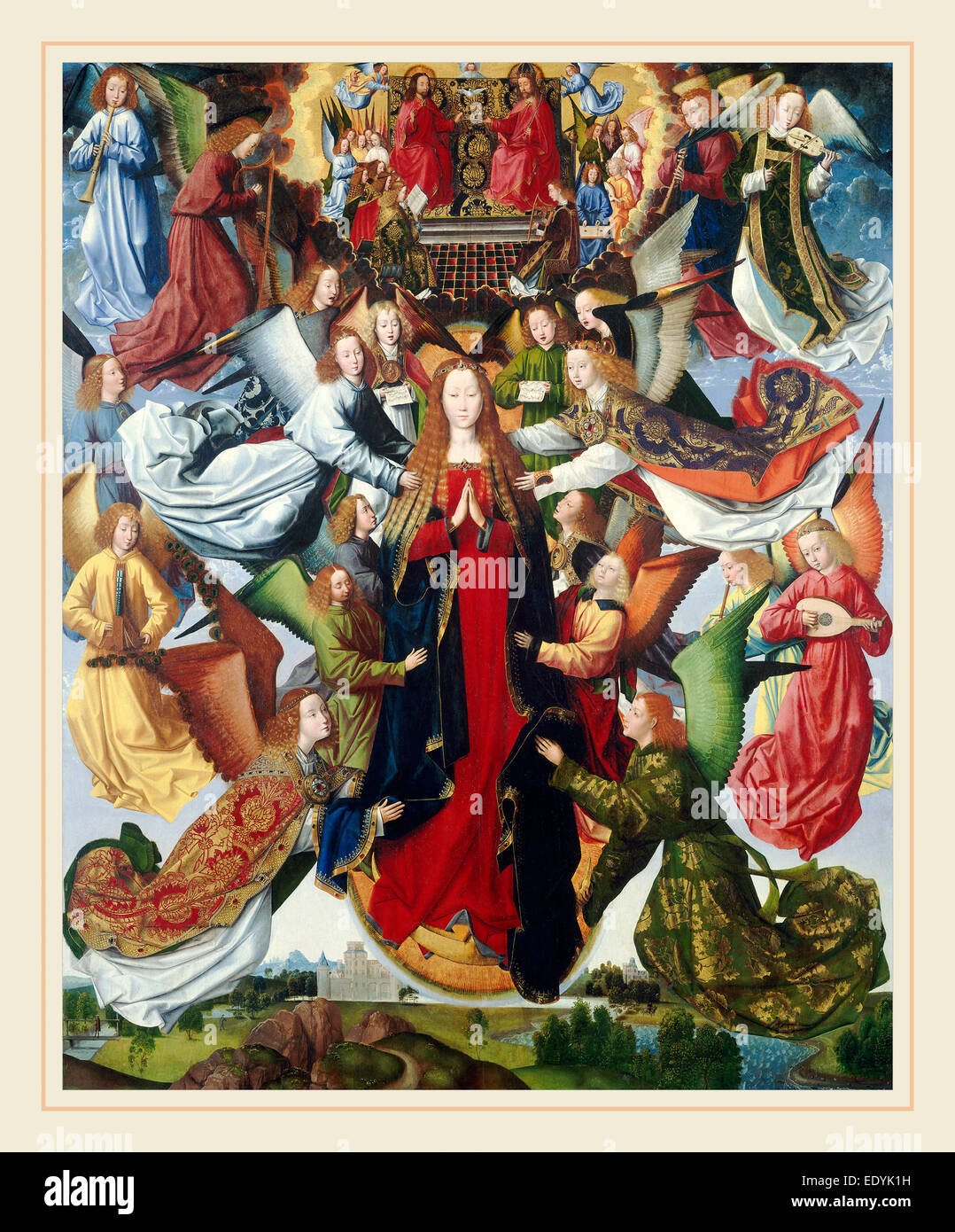 Meister der St. Lucy Legende, Maria, Königin des Himmels, niederländischen, aktive c. 1480-c. 1510, c. 1485-1500, Öl auf Holz Stockfoto