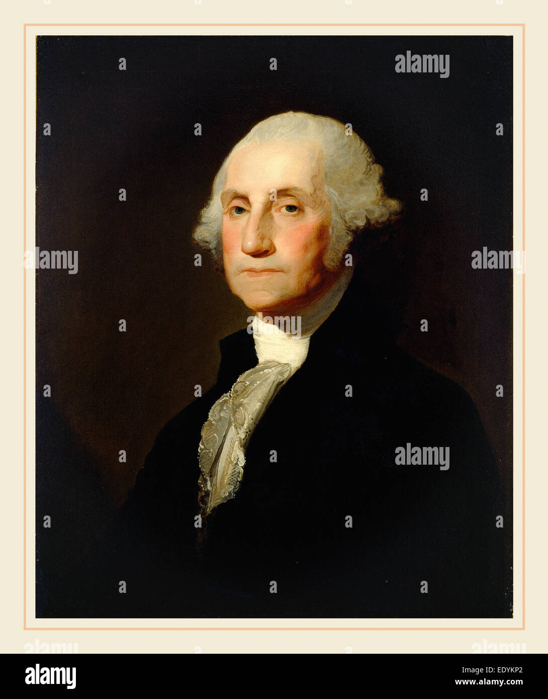Gilbert Stuart, George Washington, American, 1755-1828, c. 1803-1805, Öl auf Leinwand Stockfoto
