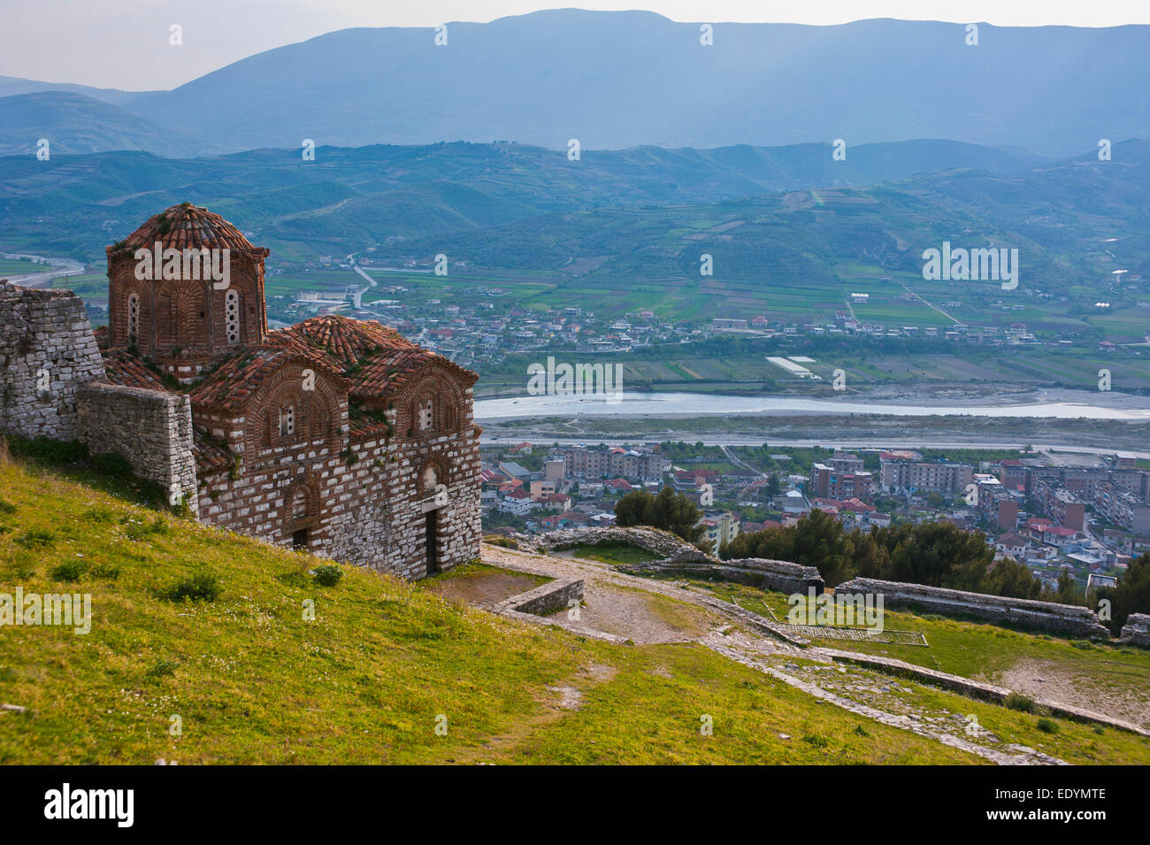 Byzantinische Kirche, UNESCO-Weltkulturerbe, Berat, Albanien Stockfoto