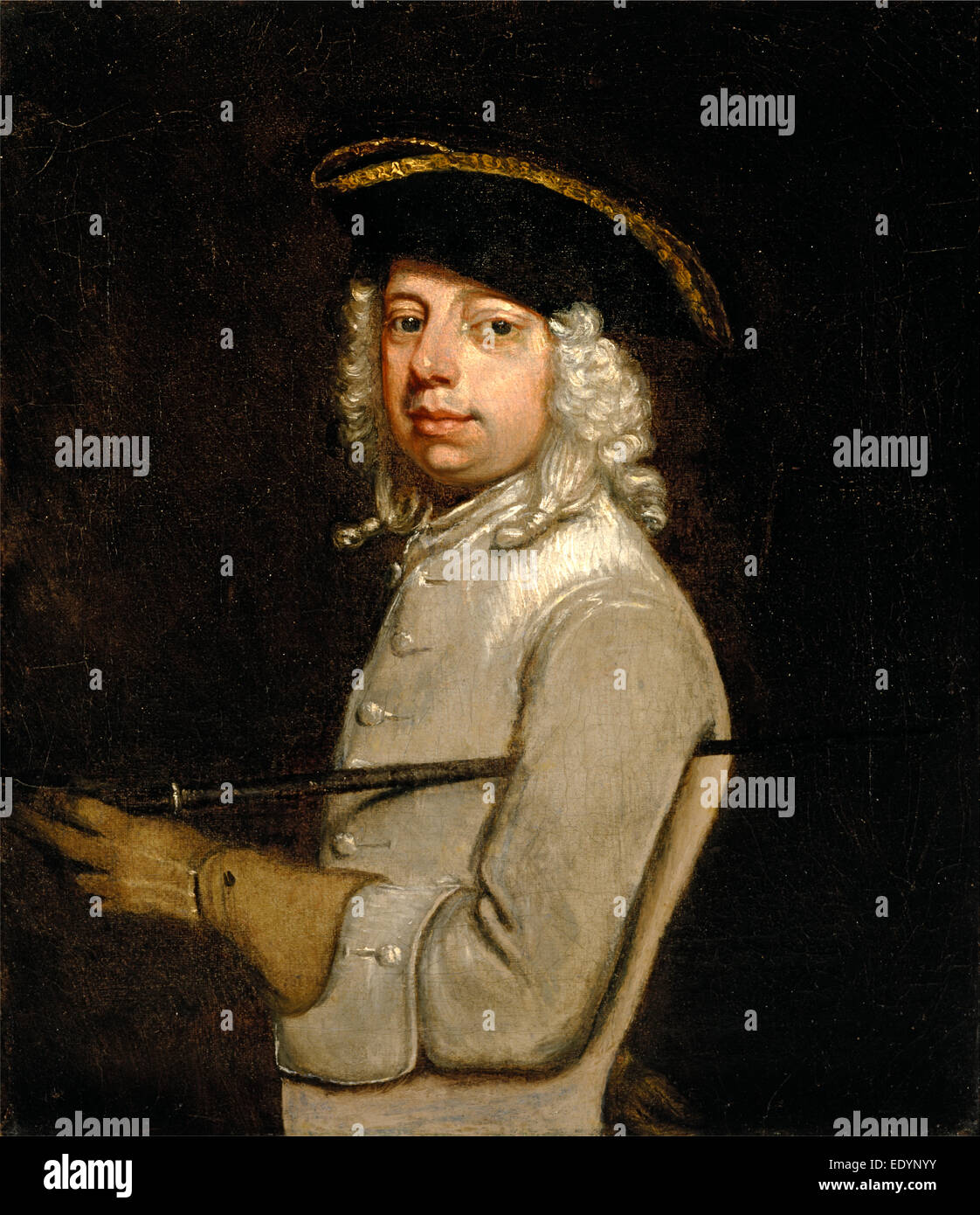 Porträt des Künstlers, nach Jonathan Richardson der ältere, 1665-1745, Brite/Britin Stockfoto