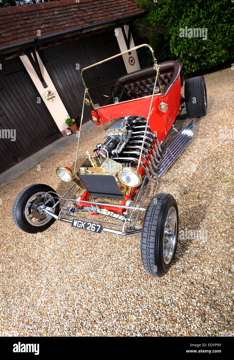 Traditionelle 60er Jahre Stil basierend auf einem T-Modell Auto Ford T-Bucket-Hot-rod Stockfoto