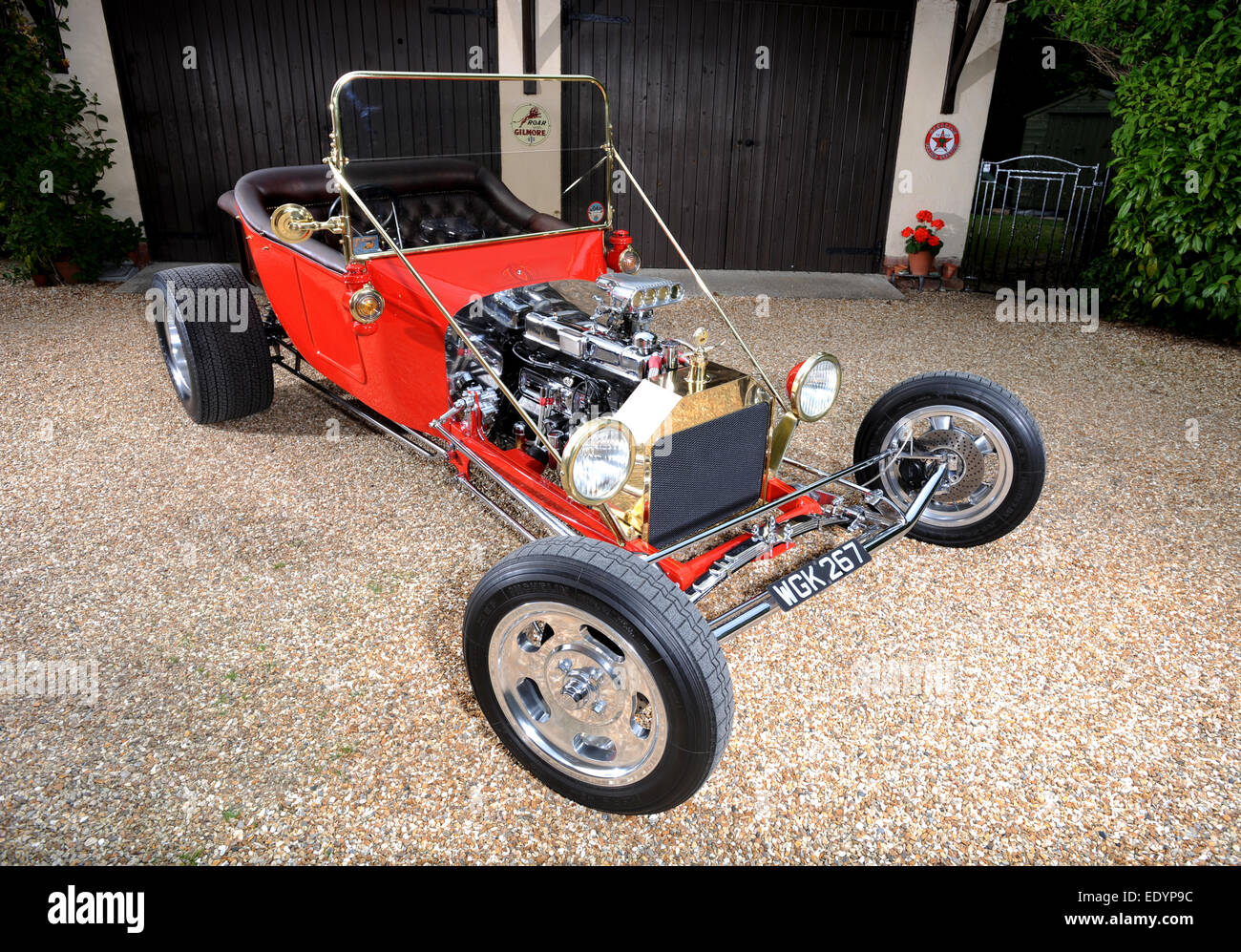Traditionelle 60er Jahre Stil basierend auf einem T-Modell Auto Ford T-Bucket-Hot-rod Stockfoto