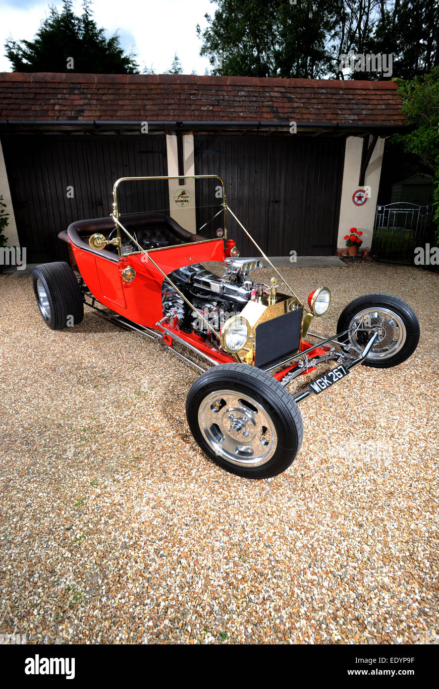 Traditionelle 60er Jahre Stil basierend auf einem T-Modell Auto Ford T-Bucket-Hot-rod Stockfoto