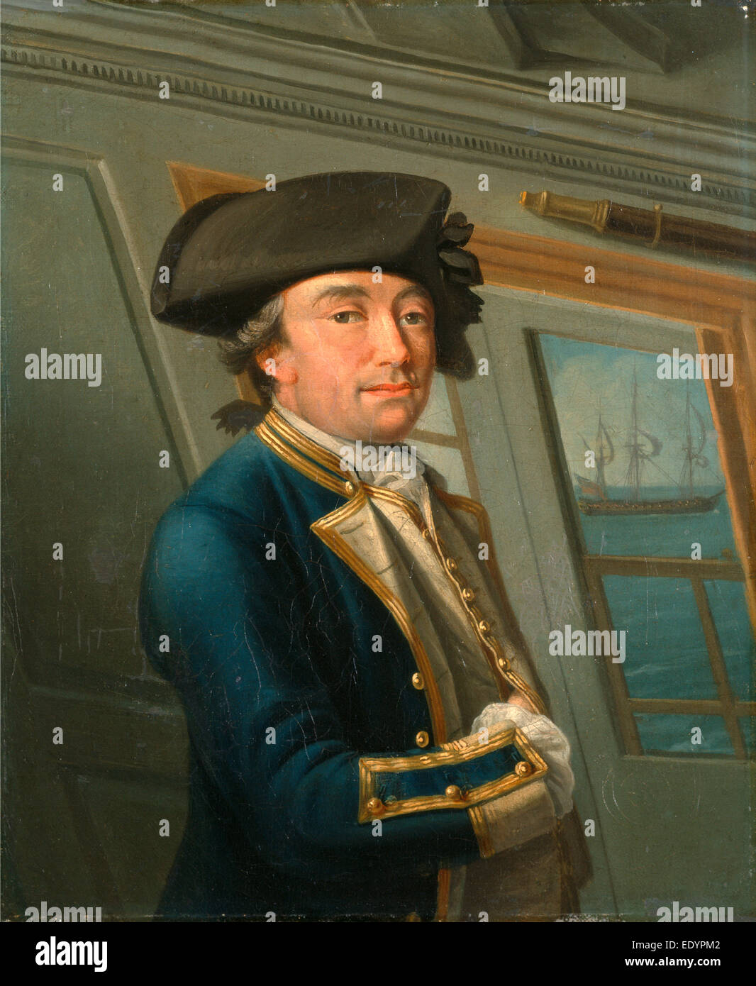 Captain William Locker, Dominic Serres, 1722-1793, Französisch Stockfoto