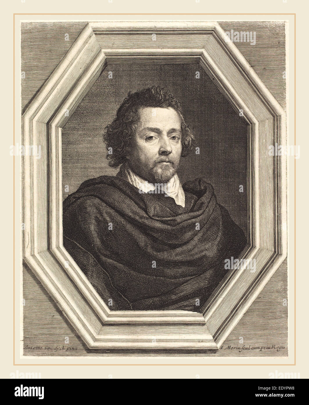 Nicolas Chrystin, Gravur, Jean Morin, Französisch (ca. 1600-1650) Stockfoto