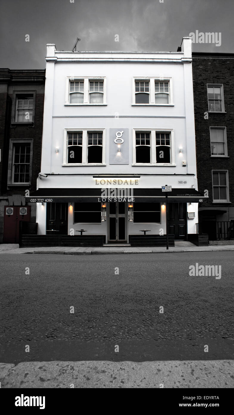 Lonsdale bar London Notting Hill. Credit: LEE RAMSDEN/ALAMY Stockfoto