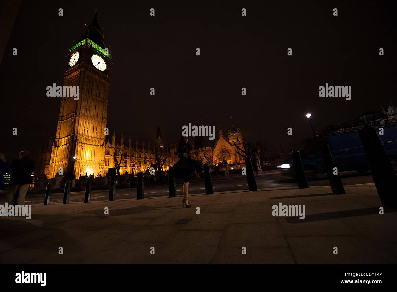 London Big Ben clcok clock Twirl. Credit: LEE RAMSDEN/ALAMY Stockfoto