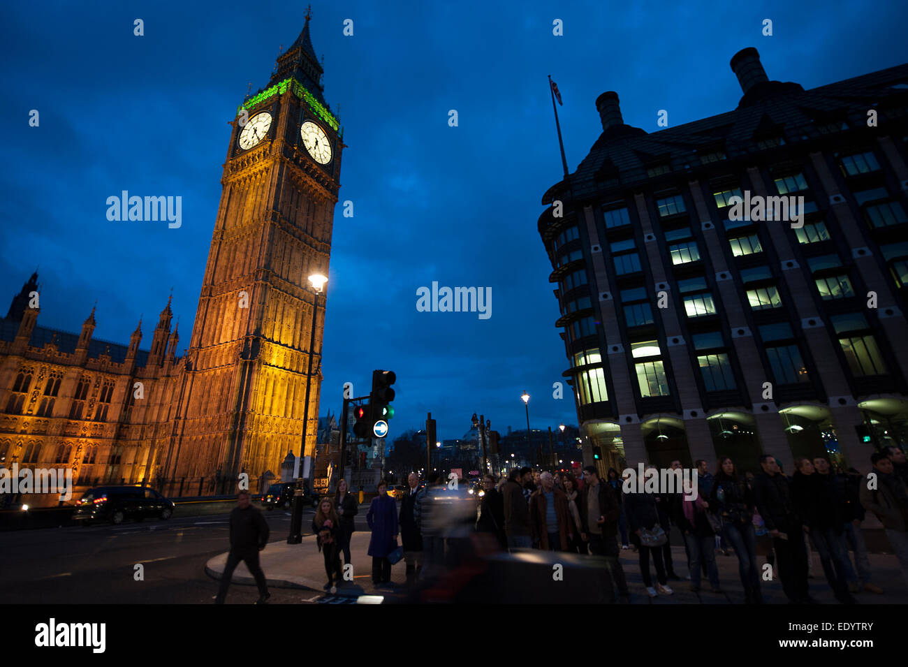 London Big Ben Westminster abby Ampel. Credit: LEE RAMSDEN/ALAMY Stockfoto